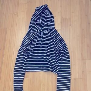 GAP Striped Navy Blue Hoodie